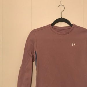 Soft pink Under Armour cold gear long sleeve top